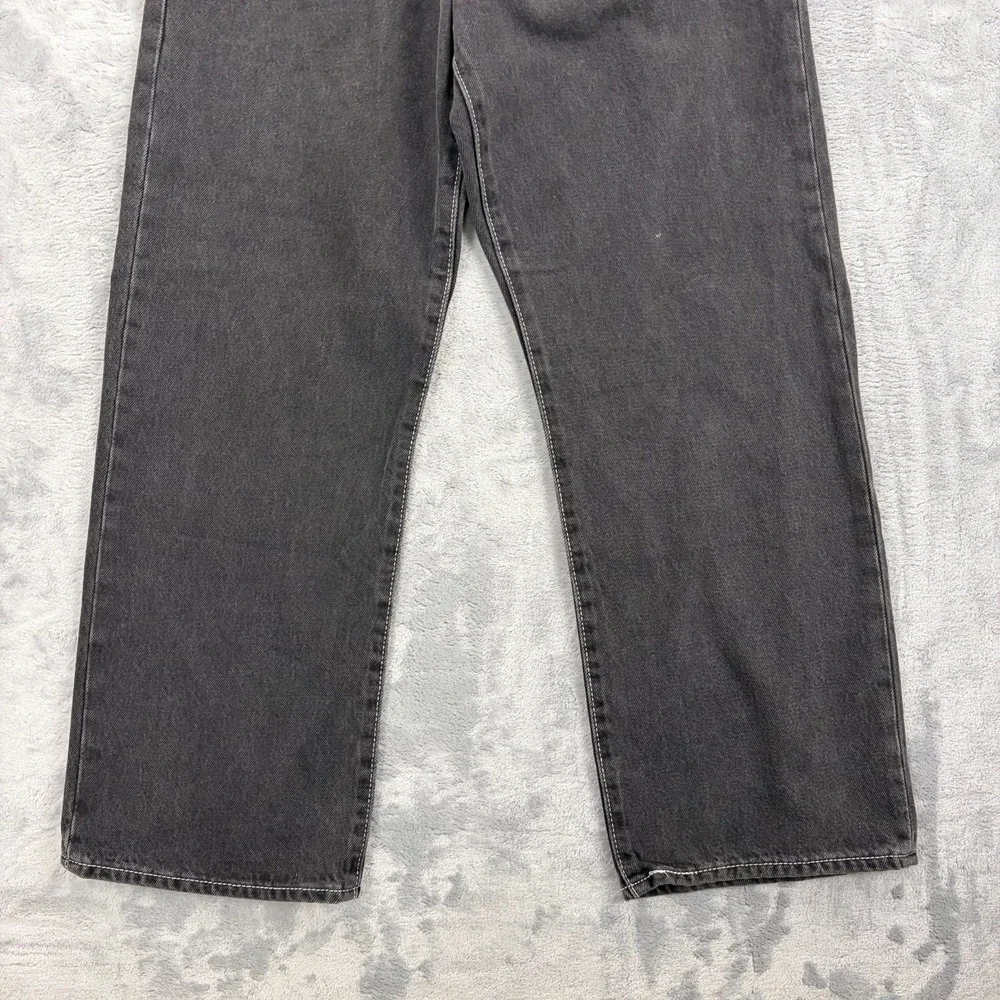 Levi's Ribcage Straight Ankle Womens 30x27 Black Super High Rise Stretch Jeans